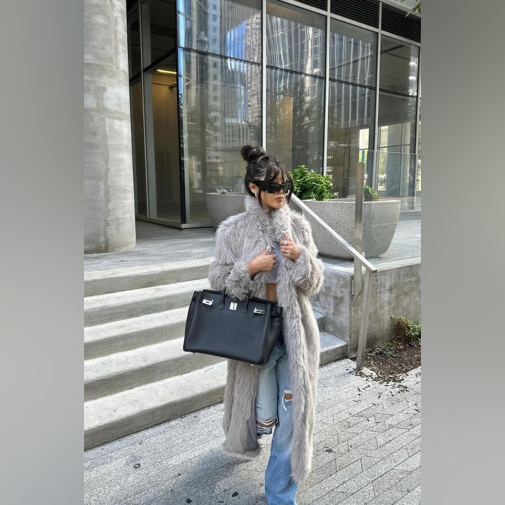 Faux fur coat jobelle - Picture 5 of 14